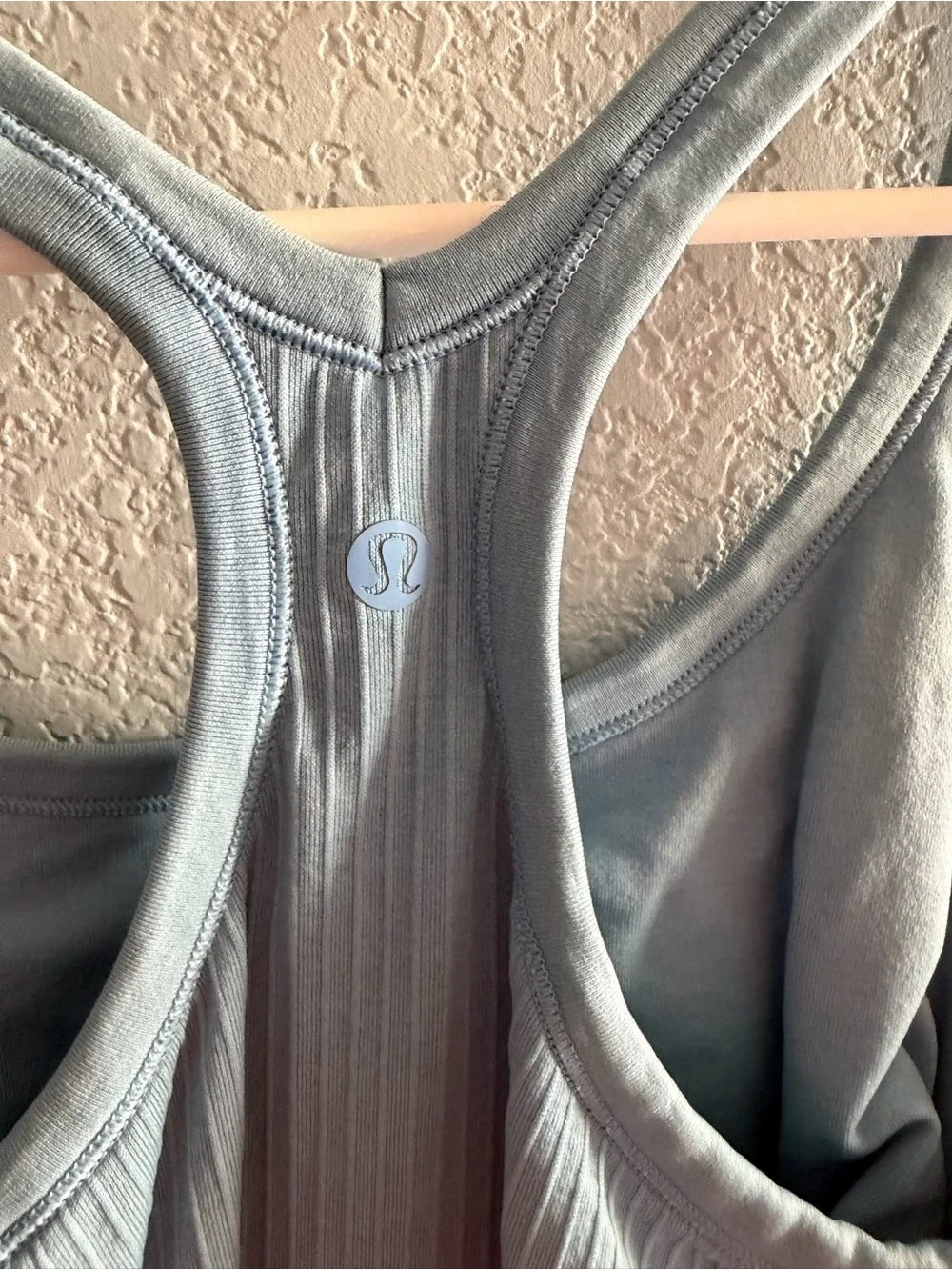 lululemon athletica Ribbed Racerback Tank - Dusty Blue Greenish